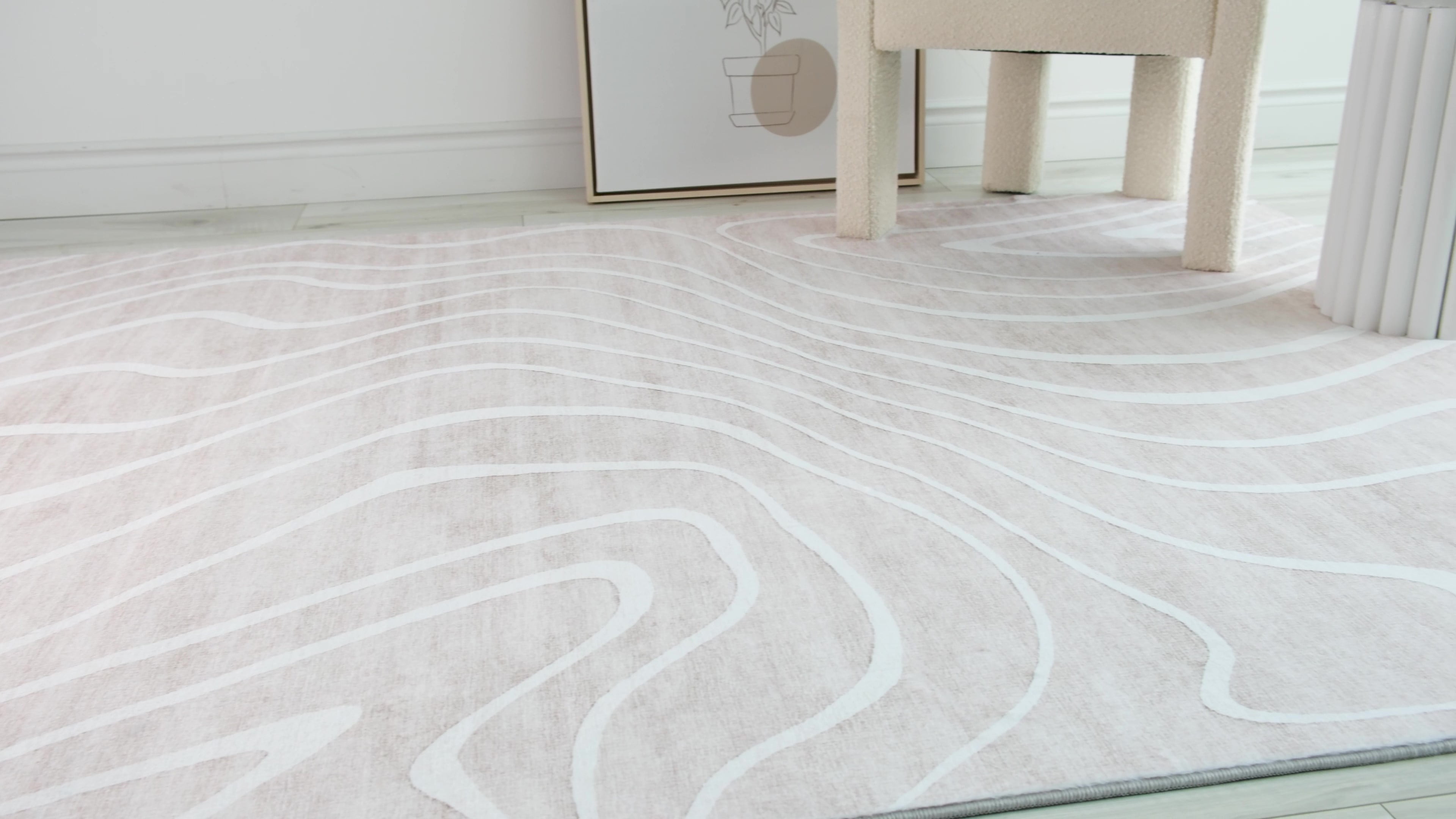 Minimalist Modern Abstract Indoor Area Rug