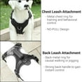 thumbnail image 3 of CoreLife Reflective Dog Harness, No Pull / No Choke [Front & Back 3 Leash Attachments] Mesh & Vegan Leather Reflective Dog Vest with Handle (for Small Medium Large Dog), 3 of 7