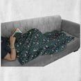 thumbnail image 6 of Floral Soft Flannel Fleece Throw Blanket, Romantic Spring Nature Pattern with Roses and Forget Me Not Flowers Style, Cozy Plush for Indoor and Outdoor Use, 70" x 90", Multicolor, by Ambesonne, 6 of 6