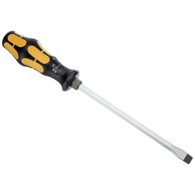 Destornillador Wera Kraftform Plus 932 A con cabeza ranurada de 10 mm