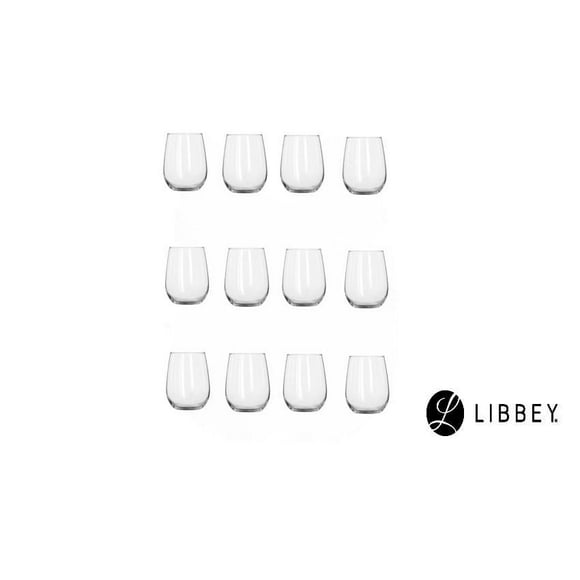 Verre à vin sans pied Libbey Wine & Dine 12 verres à vin sans pied 17 oz.