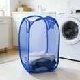 thumbnail image 1 of Cesto de malla plegable para ropa sucia con bolsillo lateral, cesta para ropa sucia, bolsa de almacenamiento con asas para ropa sucia, organizadores de armario y almacenamiento, artículos esenciales p, 1 of 6