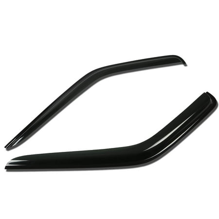 Nissan Quest Vent Visor - For 1998 to 2004 Nissan Frontier D22 2pcs Window Vent Visor Deflector Rain Guard (Dark Smoke) 99 00 01 02 03