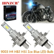 IHNZCB for Yamaha XS750/S XS850 XSR900 XS1100 - 2X HS1 9003 H4 HB2 LED Headlights Bulb 55W Ice Blue YTL,Motorcycle Light,Y112