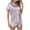 Gray, variant on IROINNID Sleepwear Sets for Women Two-Pieces Silk Homewear Soft Tops with Shorts Nightwear Pajamas Set,Burgundy