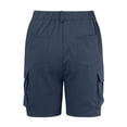 thumbnail image 7 of RQYYD Women's Mid Waist Cargo Shorts Casual Straight Leg Lightweight Outdoor Hiking Travel Bottoms with Pockets, 7 of 7