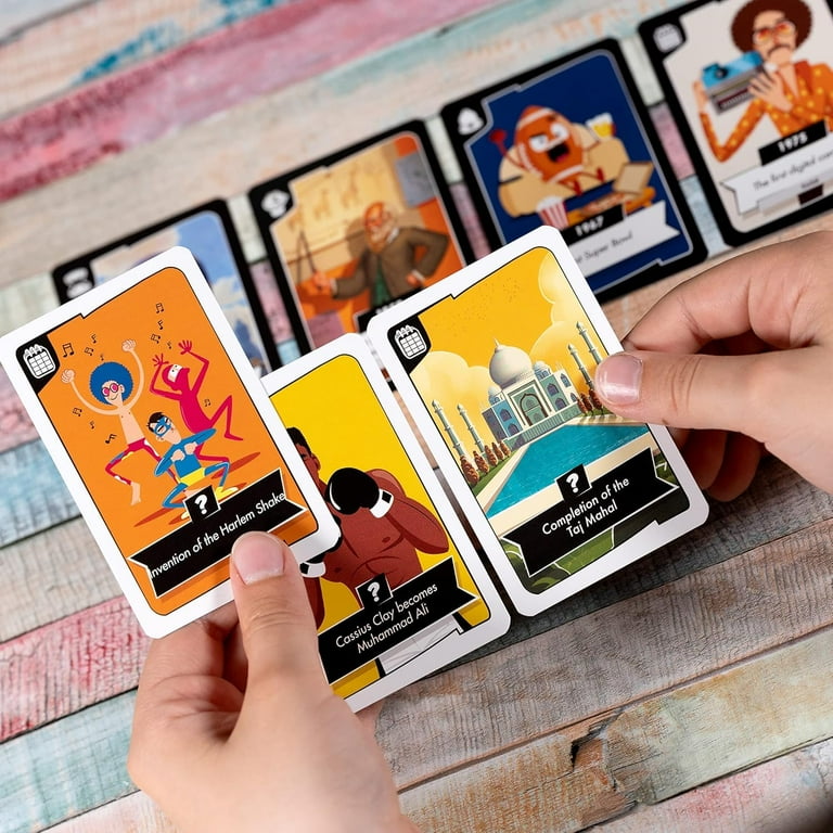 Zygomatic Timeline Twist Card Game - Test Your Chronological Knowledge! Cooperative Trivia Game, Fun Family Game for Kids and Adults, Ages 8+, 2-6 Players, 20 Minute Playtime, Made Zygomatic Timeline Twist Card Game - Test Your Chronological Knowledge! Cooperative Trivia Game, Fun Family Game for Kids and Adults, Ages 8+, 2-6 Players, 20 Minute Playtime, Made