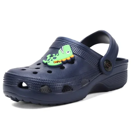 

POKUJToddler Kids Boys Girls EVA Garden Clogs With Shoes Charms Breathable Sandals And Slippers