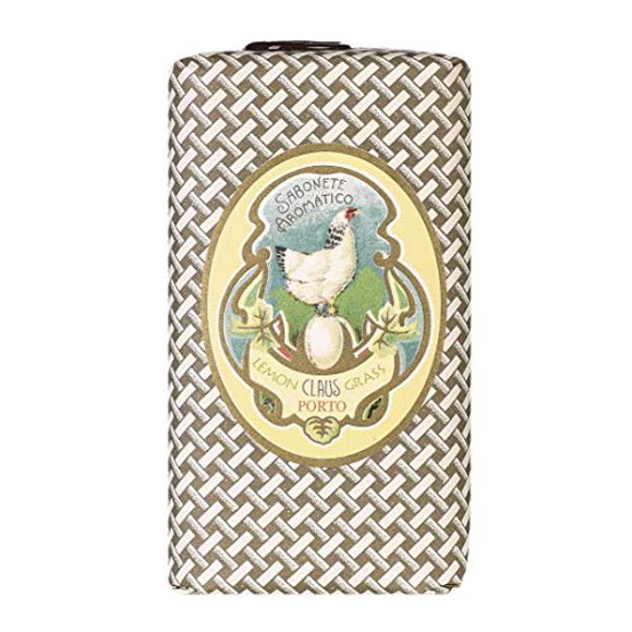 Claus Porto Chicken Wax Sealed Soap Bar, Lemongrass, 5.3 oz