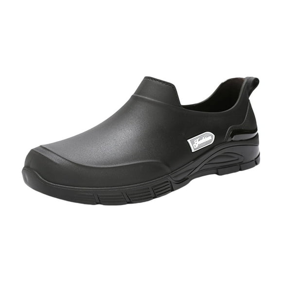 XIMIN Men's Waterproof Non Slip Chef Restaurant Kitchen Shoes Food Service Kitchen Shoes Lightweight Slip On Garden Shoes for Camping and Yard Work Outdoor Activities