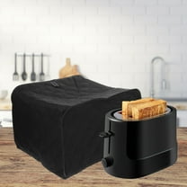 LEORX Black Polyester Toaster Cover for 2 Slice Wide Slot Wear Resistant Protector