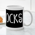 thumbnail image 5 of CafePress - 50Th Birthday Saying, 50 Rocks! Mug - 11 oz Ceramic Mug - Novelty Coffee Tea Cup, 5 of 6