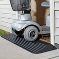 thumbnail image 5 of 1" Rise Threshold Ramp, Doorways Heavy Duty Wheelchair Ramps, 2200 LBS Capacity, 43" Wide Solid Non-Slip Rubber Ramp for Disabled, Scooter, Driveways, 5 of 7