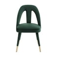 thumbnail image 5 of TOV Furniture Petra Forest Green Velvet Side Chair with Gold Tipped Legs, 5 of 7