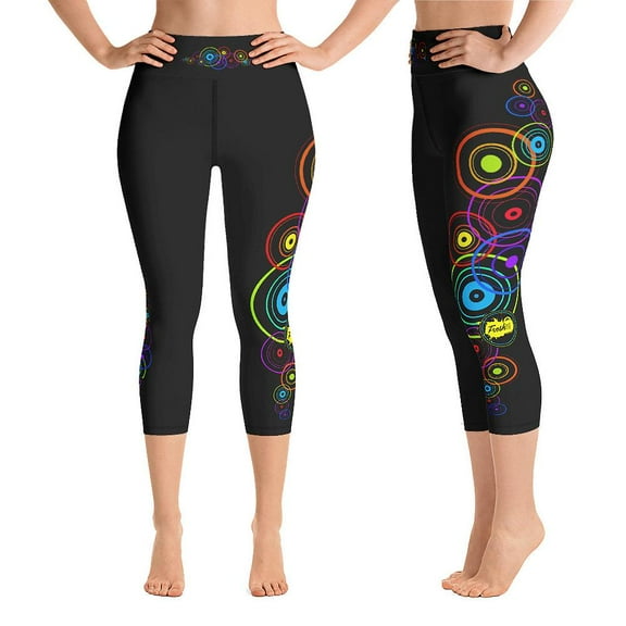 Circle of Life Capri Leggings for Women Butt Lift Yoga Pants for Women High Waisted Leggings for Women