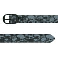 thumbnail image 2 of Hot Leathers Ancient Skulls Black and Gray Leather Belt BLA1130 32, 2 of 2