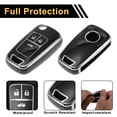 thumbnail image 4 of Funda de llave de coche TPU con borde en tono negro y plateado para Opel para Vauxhall para Astra HJK 2010-2019 - Funda de control remoto de 3 botones, 4 of 6