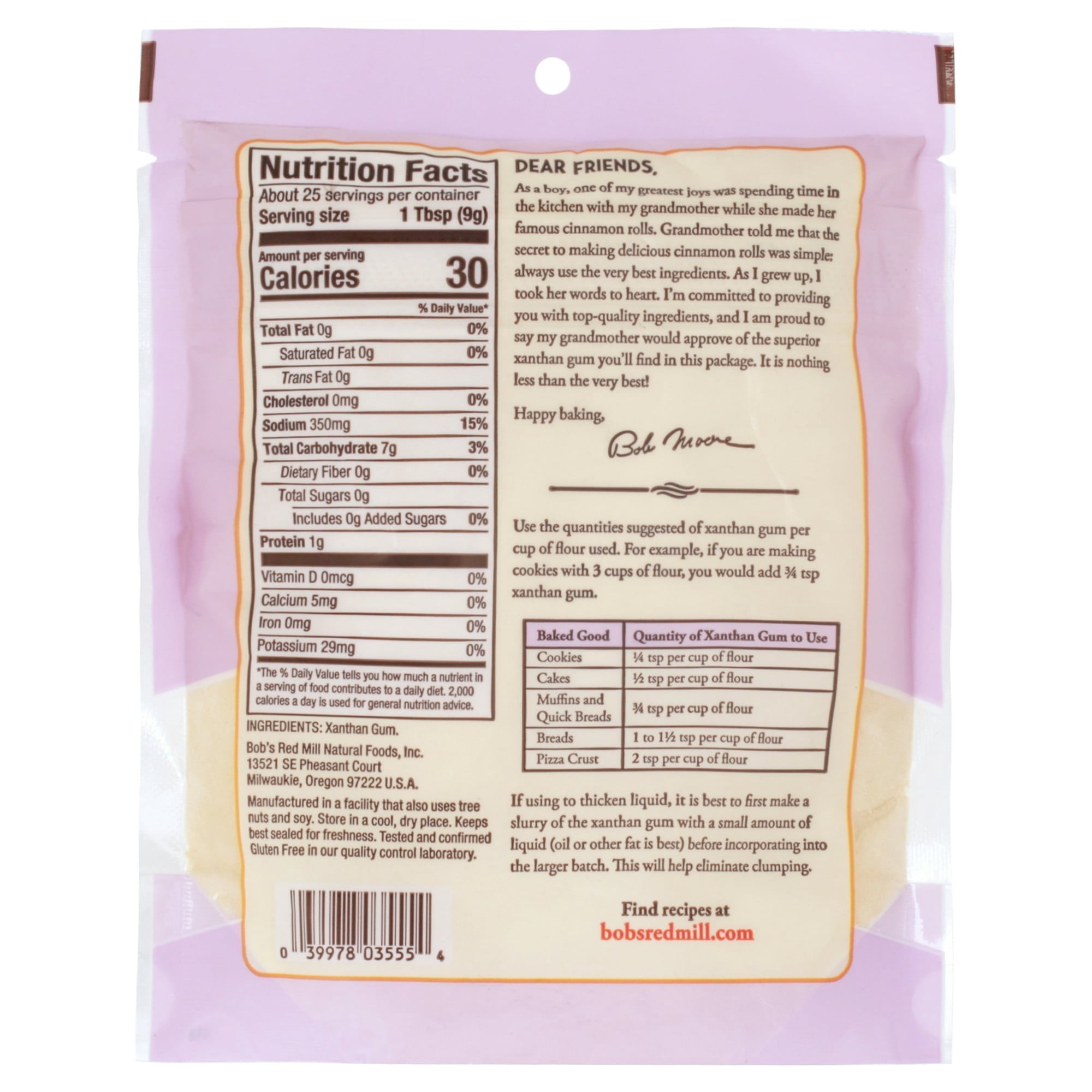 Bob's Red Mill Gluten Free Premium Xanthan Gum, Baking Thickener, 8oz (4 Pack)