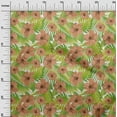 thumbnail image 3 of oneOone Tissu Jersey Viscose Vert2 Floral Tropical Matériel de Robe Tissu Imprimé Tissu au Mètre 60 Pouces de Large, 3 of 4