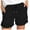 Black, variant on Abcnature Plus Size Shorts, Womens Athletic Shorts, Womens Comfy Drawstring Solid Color Casual Elastic Waist Pocket Shorts, Comfy Beach Shorts, Yoga Pants, Cycling Sport Shorts Blue M
