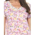 thumbnail image 5 of Casual Nights Women's Short Sleeve Floral Nightgown Nightshirt Night Dress, 5 of 5
