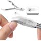 thumbnail image 2 of Cortaúñas encarnadas, 6 piezas, kit profesional de manicura y pedicura de acero inoxidable, alicates, lima, excavador de uñas, empujador de cutículas y correctores de uñas encarnadas con caja, 2 of 5