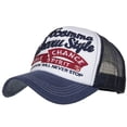 thumbnail image 1 of MIASHUI Unisex Colorful Letter Mesh Baseball Cap for Sports and Daily Use, Adjustable Fit for Comfort, Breathable Design for Sun Protection and Style Navy, 1 of 1