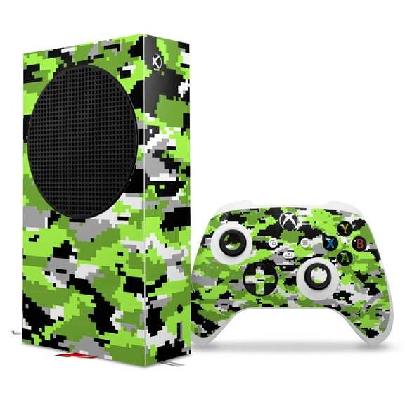 WraptorSkinz Skin Wrap compatible with the 2020 XBOX Series S Console and Controller WraptorCamo Digital Camo Neon Green (XBOX NOT INCLUDED)