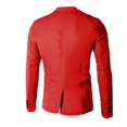 thumbnail image 4 of Vedolay Mens Blazers Lightweight Shiny Blazer Long Sleeve Suit Jacket Red,2XL, 4 of 4