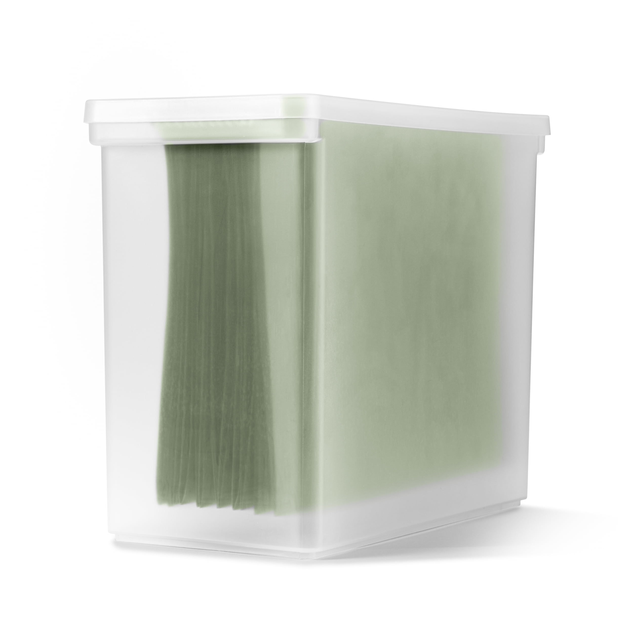 Sorbus Large Clear File Organizer Storage Bin with Lid for Binders, Notebooks, Folders, Magazines & More – 1 Pc