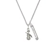 thumbnail image 2 of Delight Jewelry Silvertone Violin Silvertone Courage Strength Wisdom Honesty Bar Charm Necklace, 23", 2 of 4