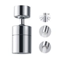 thumbnail image 1 of Aireador para grifo Toega giratorio 360° de doble flujo, cromo, 1 of 7