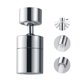 thumbnail image 1 of Aireador para grifo Toega giratorio 360° de doble flujo, cromo, 1 of 7