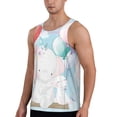thumbnail image 3 of Rocae Cute Elephant for Men's Workout Tank Top Men's Running Tank Top Dry Fit Athletic Workout Tank TopsMedium, 3 of 9