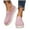 Pink, variant on Womens Easy Slip On Elasticated Lightweight Flexible Sport Running Pumps Trainers Shoes Women's Solid Color Low Heel Comfortable Casual Shoes