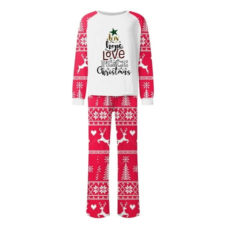 

Steady Christmas Family Pajamas Matching Sets Christmas Prints Family Matching Long Sleeve Tops+Pants Set Family Matching Sets