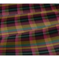 thumbnail image 4 of oneOone Cotton Jersey Black Fabric Madras Check Sewing Material Print Fabric By The Yard 58 Inches Wide, 4 of 4