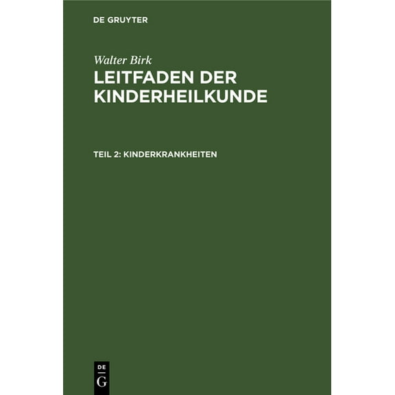 Kinderkrankheiten (Hardcover)