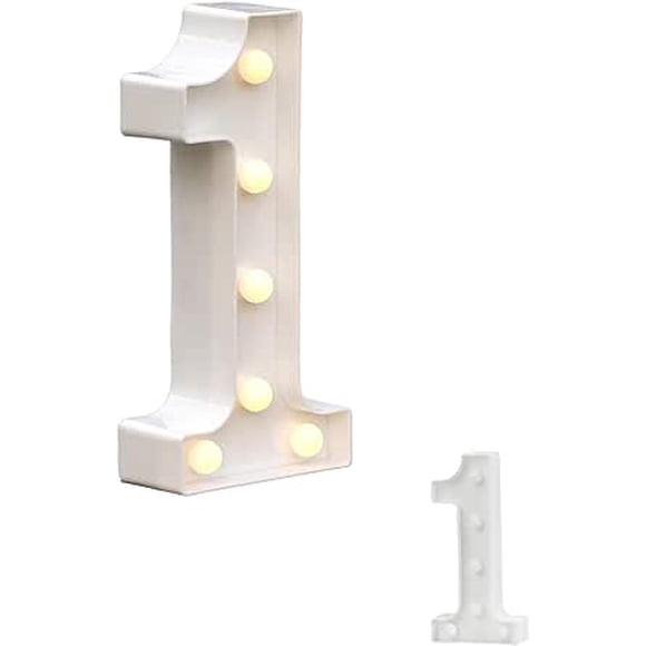 Número 1 Bluelander con Luz LED