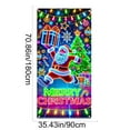 thumbnail image 3 of LmnLft Colorful Santa Claus Christmas Door Curtains, Holiday Party Door Cover Banner for Indoor and Outdoor Decor, 3 of 6