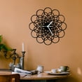 thumbnail image 4 of Ardeola - Rings Black - 16 in Analog Battery-Powered Traditional, Classic, Modern Retro 70s and 80s Wall Clock, 4 of 9