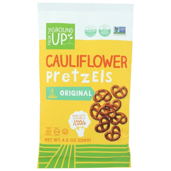 From The Ground Up Cauliflower Pretzel Sticks Twist, 4.5 Oz, Pack Of 12