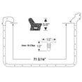 thumbnail image 2 of Steele Rubber Products - 70-2213-72 - Rear Door Weatherstrips - Compatible with 1969-1970 Buick, Cadillac, Oldsmobile Hardtop, 2 of 3