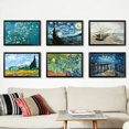 thumbnail image 4 of 1pc Abstract Starry Sky Landscape Canvas Wall Painting Modern Home Decor Hanging Painting No Frame, 4 of 5