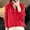 Red, variant on Qulqfy Women Fall Sweaters Half Zip Beige Pullover Knitted Fall Sweaters Fashion Tops for Women L