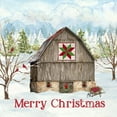 thumbnail image 2 of Reed, Tara 20x20 Black Ornate Wood Framed with Double Matting Museum Art Print Titled - Christmas Barn I, 2 of 4