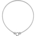thumbnail image 3 of Sterling Silver Rh-Plated Polished Panther Round Cubetto Style Necklace (Width 14.8) (Length 18) - Jbsp, 3 of 5