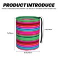 thumbnail image 3 of Fuzoiu Colorful Mexican Stripes Print Car Trash Can,Leakproof Car Trash Can,Hanging Garbage Bin,Vehicle Trash Can, Suitable for Sedans, SUVs, MPVs & Trucks, 3 of 7