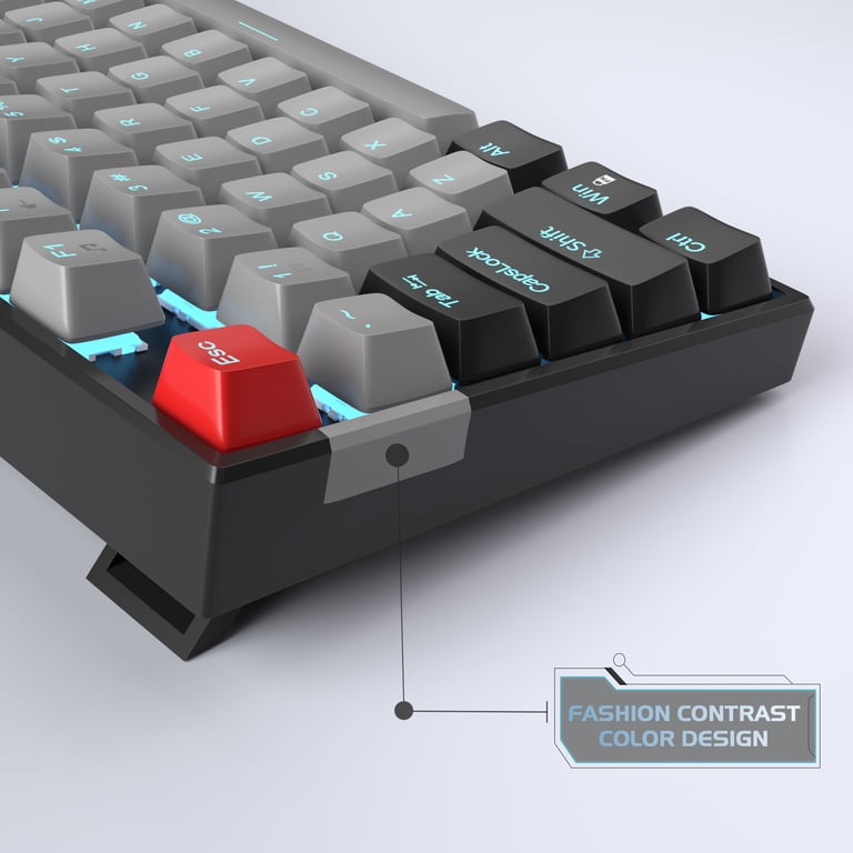 MageGee, Backlit USB Type A Gaming Keyboard, 75% Gray - Walmart.com