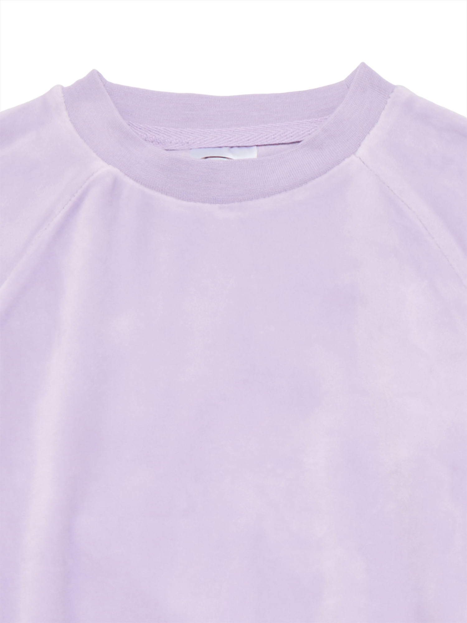 Athletic Works Girls Plush Velour Top and Pants Set, 2-Piece, Sizes 4-18